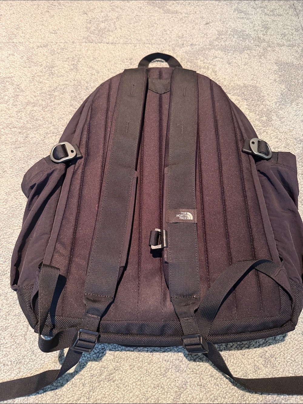 The North Face Black Backpack with Front Logo Patch - Picture 2 of 3